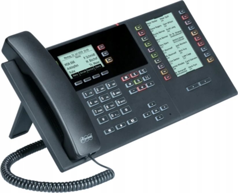 Telefoni IP Auerswald COMfortel D-210, 3 linja, ekran LCD, i zi