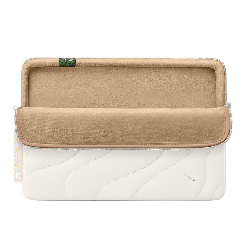 Sleeve laptopi Tomtoc Terra A27, 16", material i ricikluar, e bardhë Snowberg