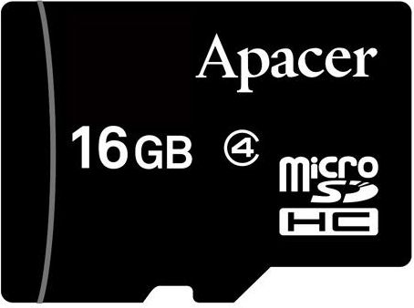 Kartë memorie Apacer MicroSDHC, 16 GB, Class 4  (AP16GMCSH4-RA)