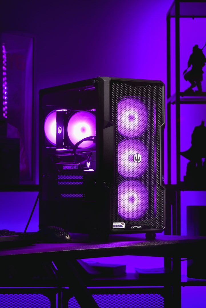 Kompjuter Actina, AMD Ryzen 7 7700, 32GB RAM, 1TB SSD, NVIDIA GeForce RTX 4070 Ti, i zi