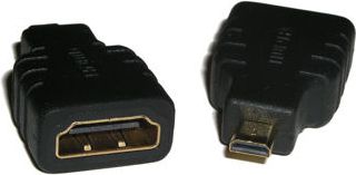 Adapter HDMI LogiLink AH0010, Micro HDMI në HDMI, High Speed, i zi