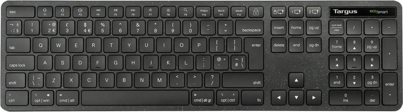 Tastierë Targus EcoSmart AKB873NO, pa tela, RF 2.4GHz dhe Bluetooth, QWERTY