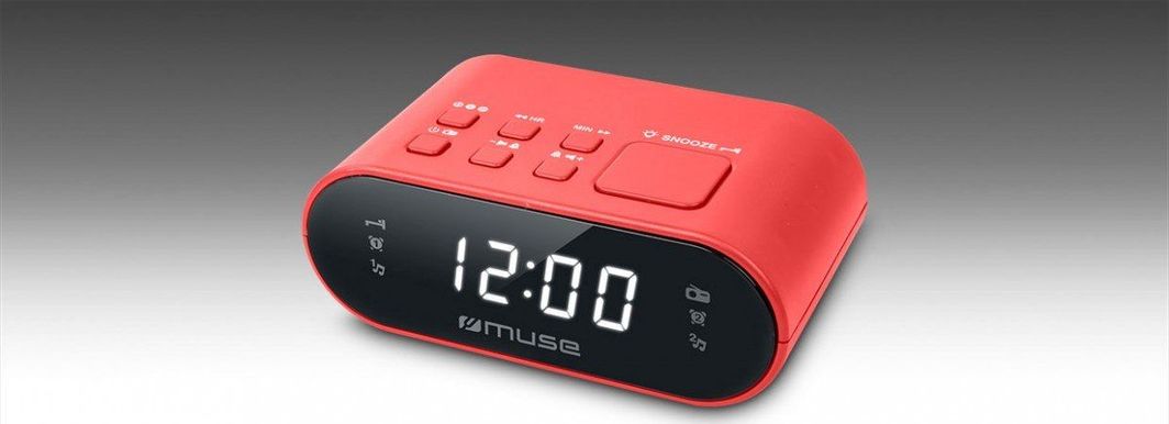 Orë me alarm Muse M-10, e kuqe