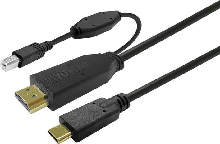 Kabllo USB Vivolink PROUSBCHDMIUSBB10, USB 3.2 Gen 1, 10m, e zezë