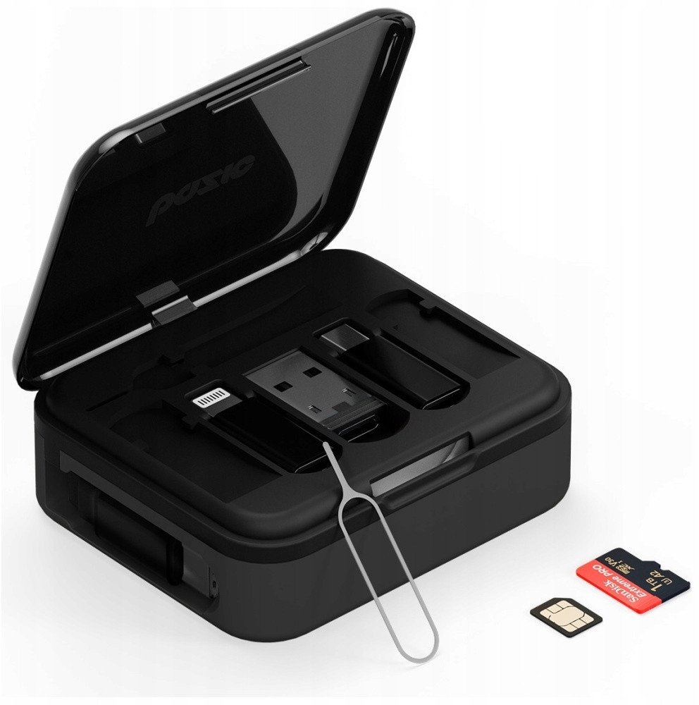 Kabllo USB Energea Bazic GoCharge Loop 5in1, 1m, 60W, e zezë