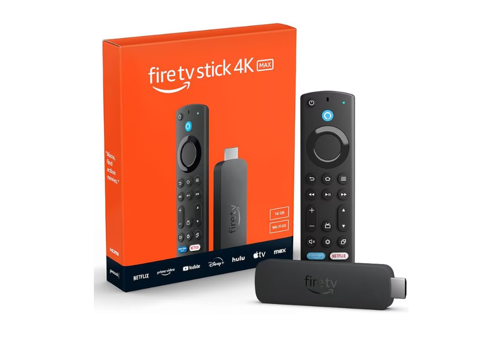 Pajisje streaming Amazon Fire TV Stick 4K Max 2nd Gen, Wi-Fi 6E, Alexa Voice Remote, e zezë