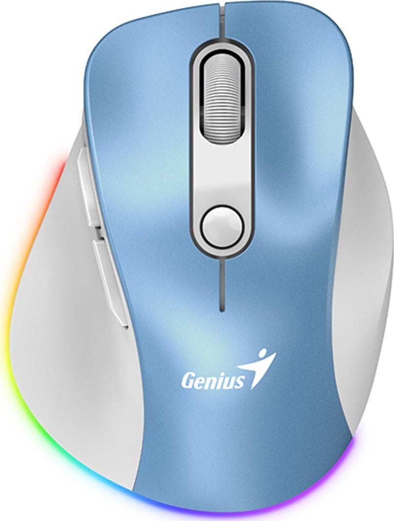 Maus Genius Ergo 9000S Pro, i kaltër / i bardhë