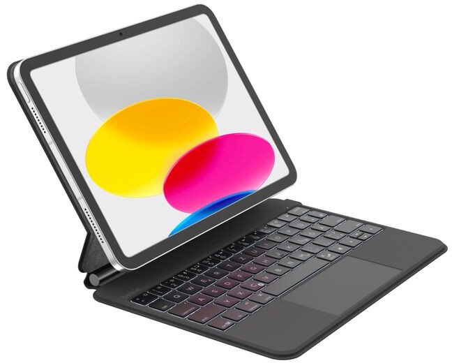 Tastierë me këllëf Belkin Pro për iPad 10.9" gjenerata 10, Bluetooth, layout gjerman, e zezë