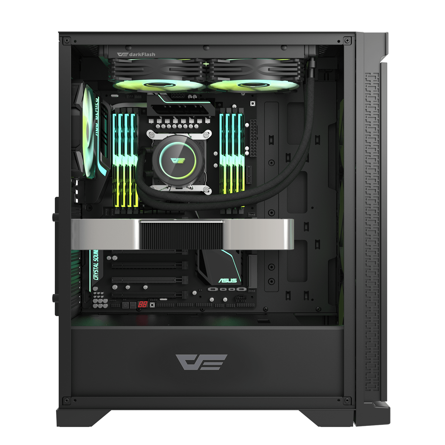 Kasë Darkflash DK361, M-Tower, e zezë