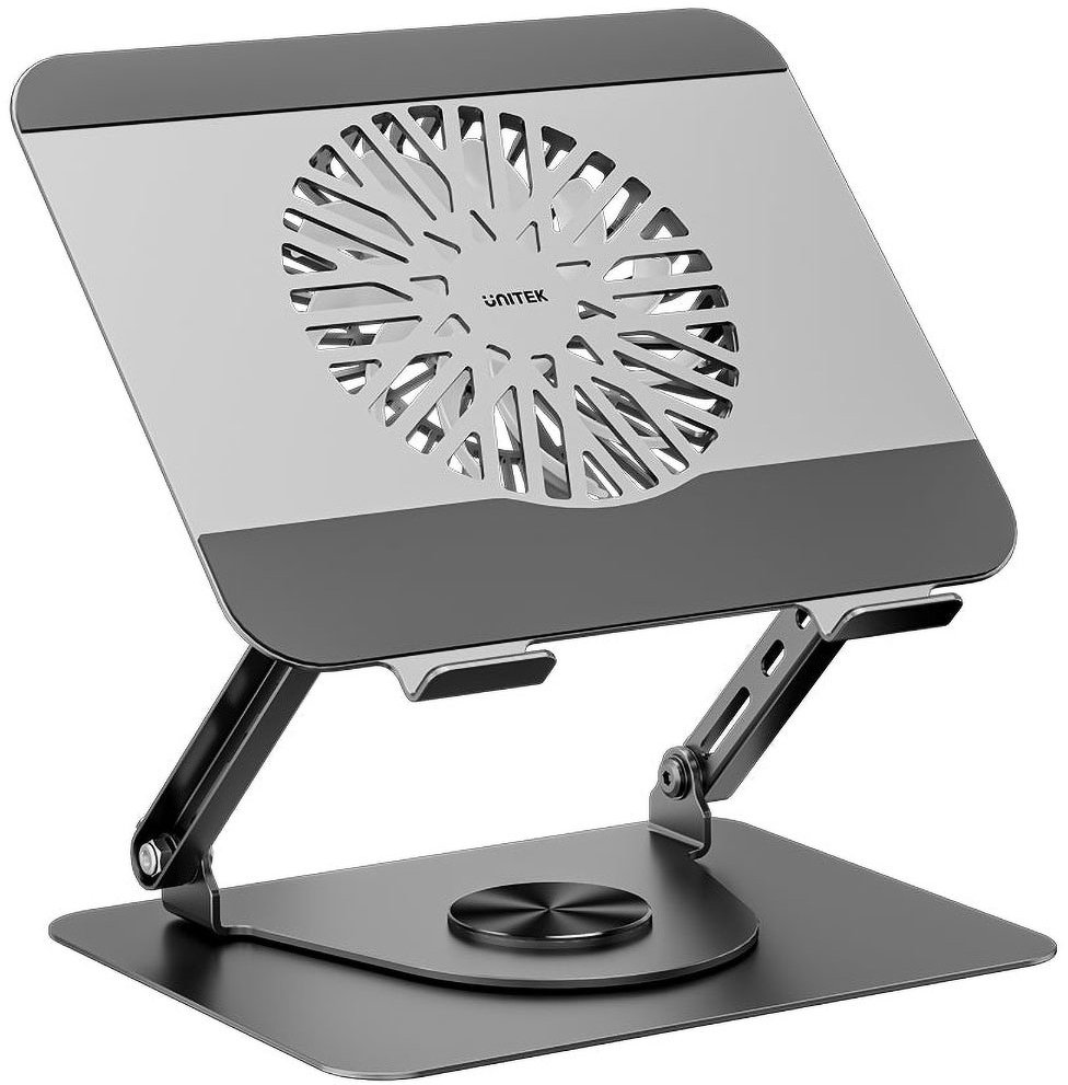 Mbajtëse laptopi Unitek OT1098AGY, rrotullim 360°, 8"-17.3", gri e errët
