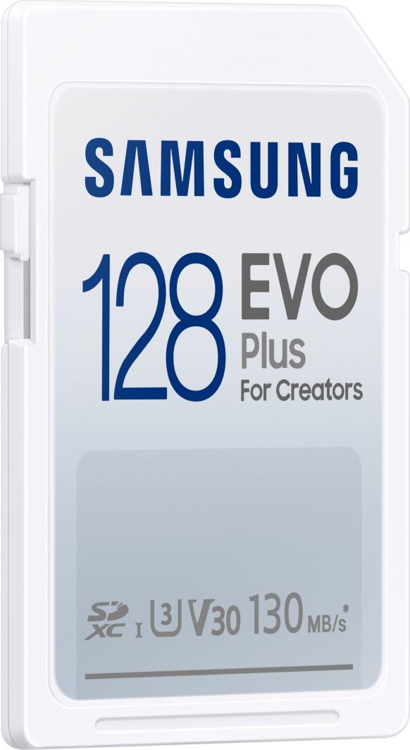 Kartë memorie Samsung EVO Plus 2021, UHS-I / U3, Class 10, SDXC, 128 GB