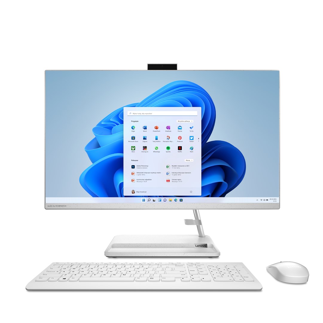 Kompjuter All-in-One Lenovo IdeaCentre AIO 3, 27", i5-13420H, 16GB RAM, 512GB SSD, i bardhë