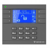 Tastierë alarmi Genevo PRiMA LCD GY BL, ekran LCD, me ndriçim blu, gri