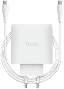 Полнач USB Trust Maxo 65W, GaN, USB C, бел