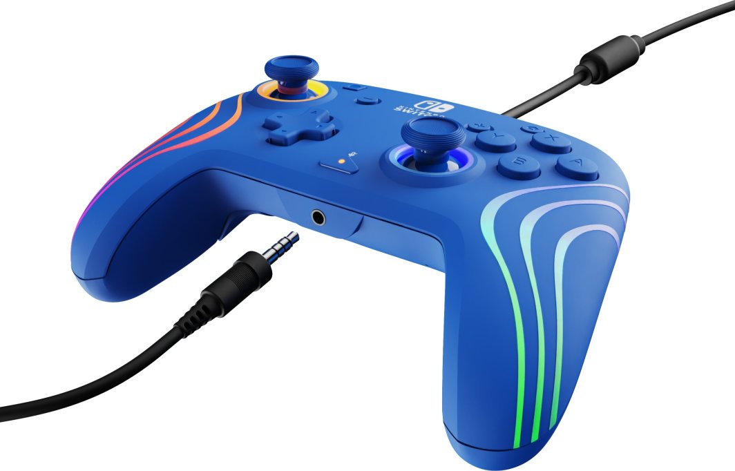 Kontrolleri PDP Afterglow Wave, RGB, i kaltër