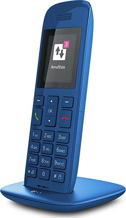 Telefon pa tela DECT Telekom Speedphone 12, ekran 5 cm, memorie 100 kontakte, petrol