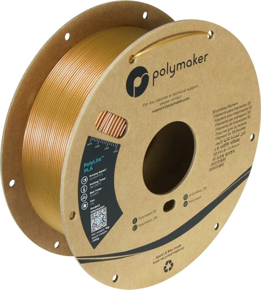 Filament 3D Polymaker PolyLite PLA Starlight Jupiter, 1.75mm, 1kg, me shkëlqim metalik