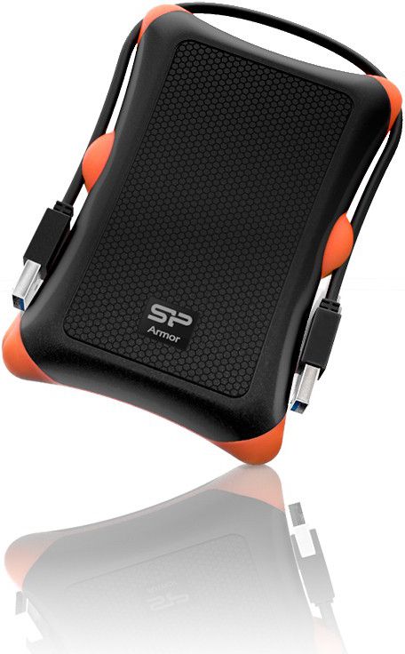 Hard disk i jashtëm Silicon Power Armor A30, 2TB, USB 3.0, i zi portokalli