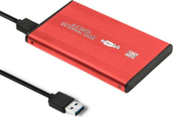 Disk xhepi Qoltec 2.5" USB 3.0 (51860). USB 3.0, 2.5 inç, alumin, i kuq
