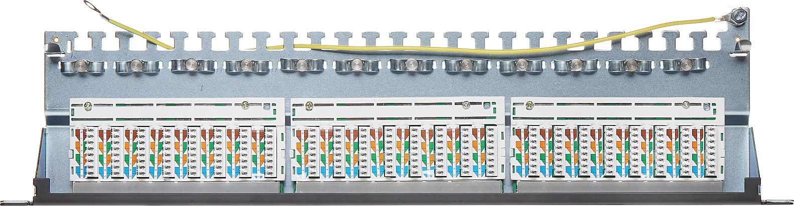 Panel patch Delta PP-24/RJ6-C/FTP, 24 porta RJ-45, Cat.6, 1U, i zi