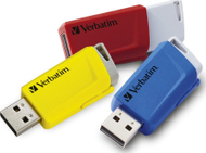 USB Verbatim Store n Click, 16GB, set 3 copë, shumëngjyrëshe