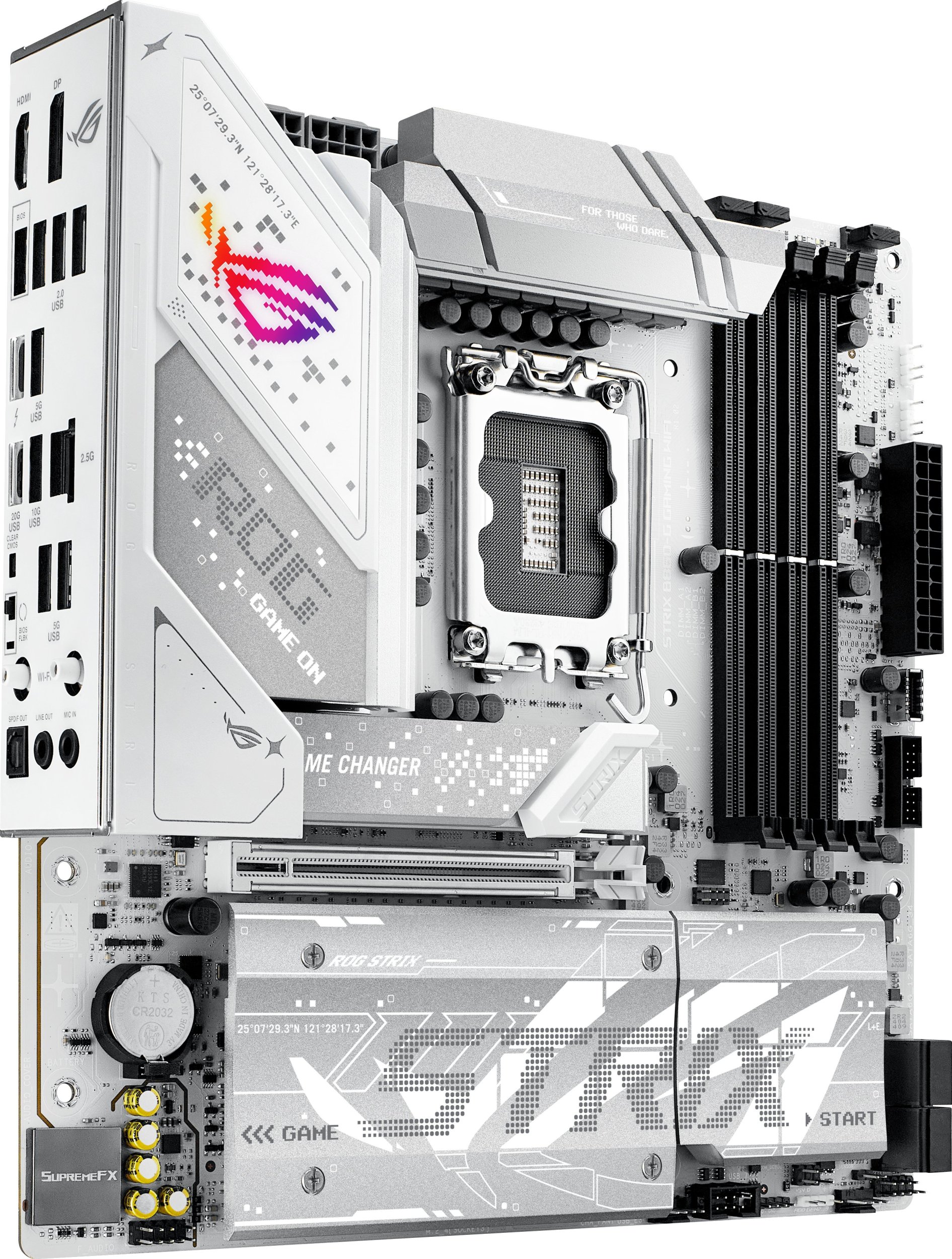 Pllakë amë ASUS ROG Strix B860 G Gaming WiFi, Intel LGA 1851, DDR5, mATX, e bardhë