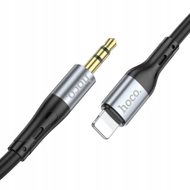 Kabllo audio Hoco UPA22, 3.5 mm në Lightning, 1 m, e zezë