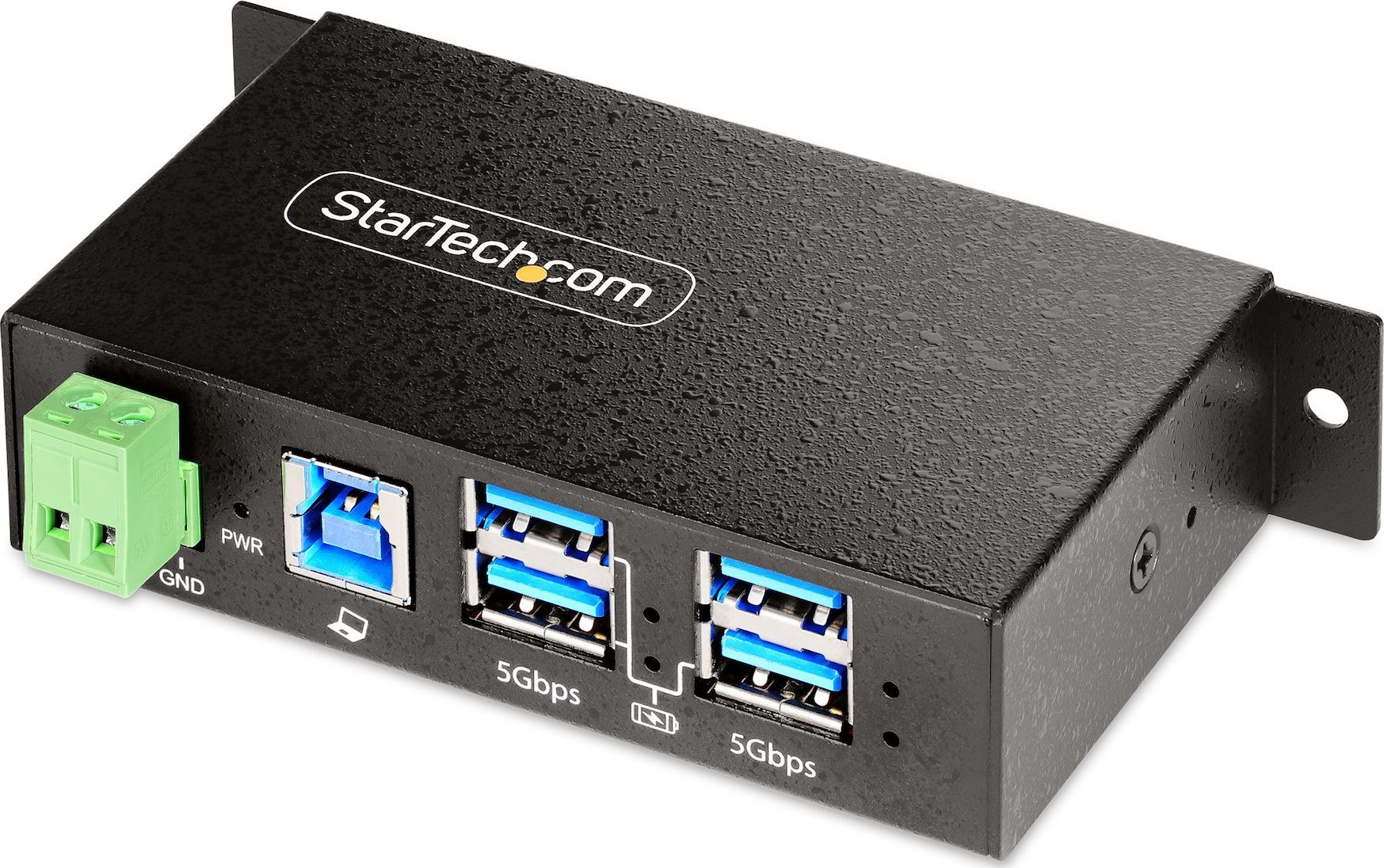 Hub industrial USB StarTech 5G4AINDRM, 4 porta USB 3.2 Gen 1, montim DIN, i zi