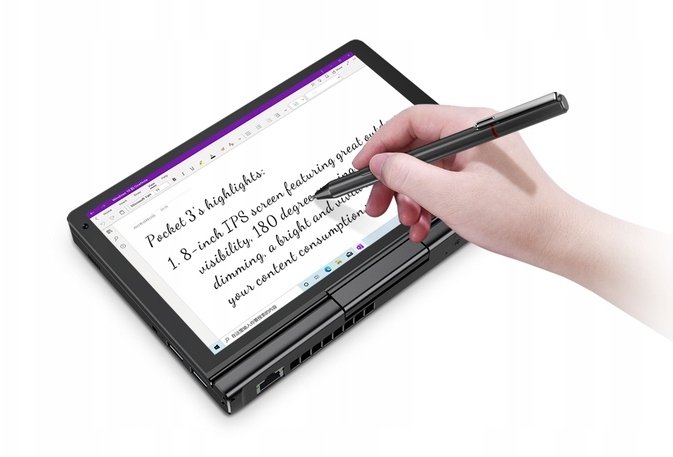 Laptopi GPD Pocket 3, Intel Pentium Gold 7505, 8" WUXGA Touchscreen, 16GB RAM, 512GB SSD, Windows 11, Graphite