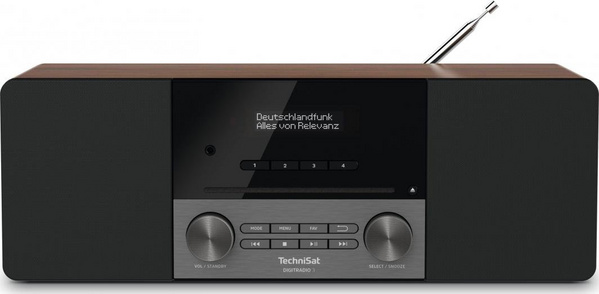 Radio digjitale TechniSat Digitradio 3, DAB+, CD, Bluetooth, e zezë
