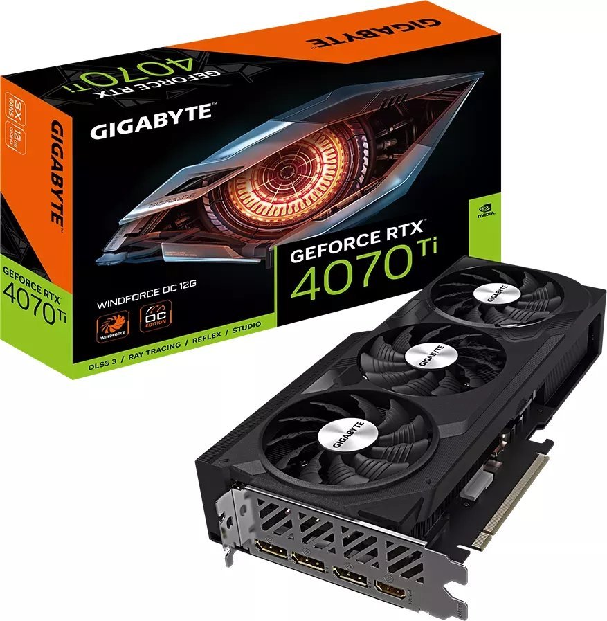 Kartelë grafike Gigabyte GeForce RTX 4070 Ti Windforce OC 12GB GDDR6X