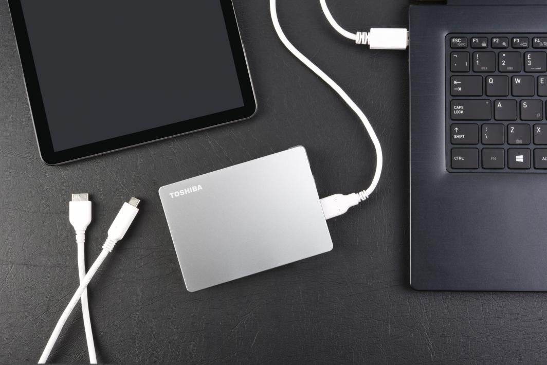 Disk i jashtëm HDD Toshiba Canvio Flex (HDTX140ESCCA), 4TB, i argjendtë