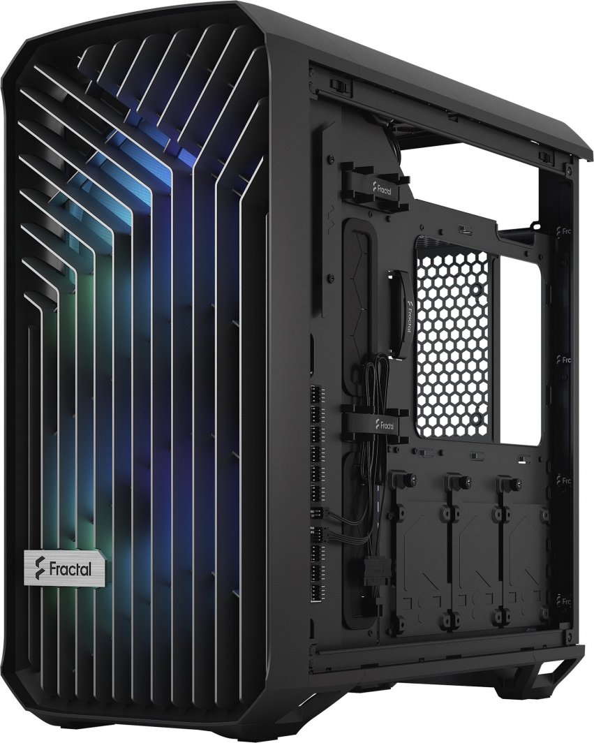 Куќиште за компјутер Fractal Design Torrent Compact RGB, Црна TG Light Tint, Midi Tower