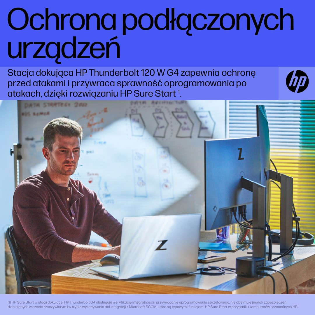 Stacion docking HP TB 120W G4, Thunderbolt 4, 4K, i zi