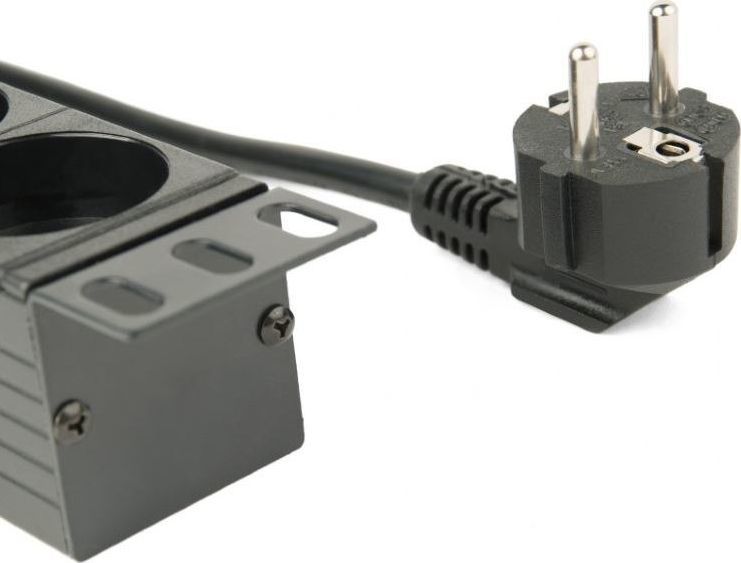 Kabllo zgjatëse Gembird Schuko me 8 priza, 3m, e zezë