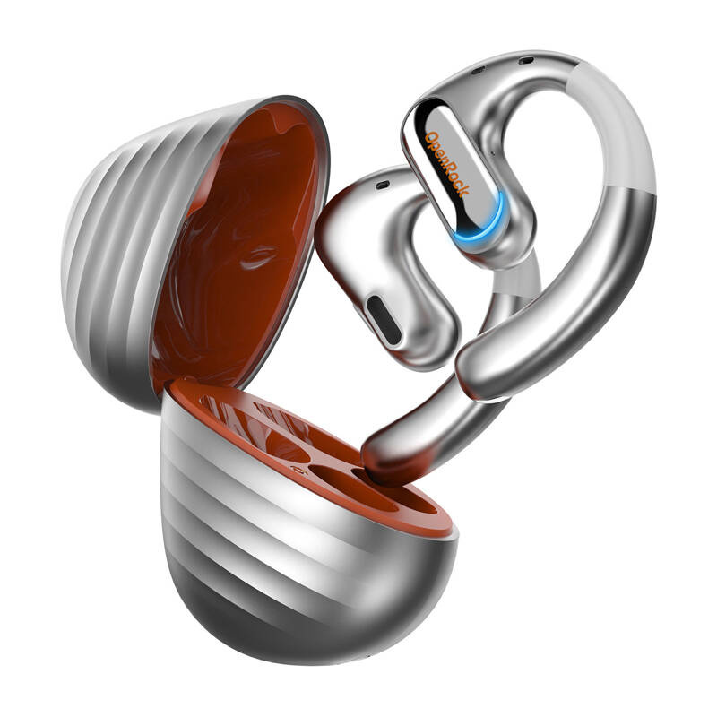 Kufje wireless OneOdio OpenRock Pro T1, ear free, rezistente ndaj ujit, argjendi