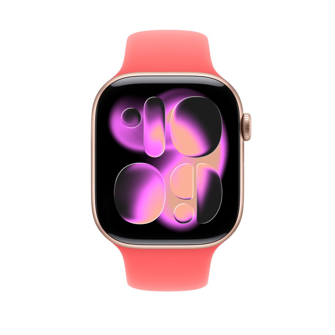 Apple Watch 46mm Sport Band, Bright Guava - M/L (SEASONAL) 3