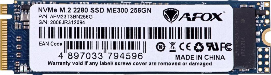 Disk SSD AFOX ME300, 256GB, M.2 2280 PCI-E x4