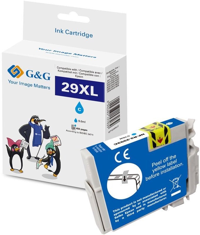 Кертриџ боја G&amp;G Epson 29XL T2992, XL, цијан