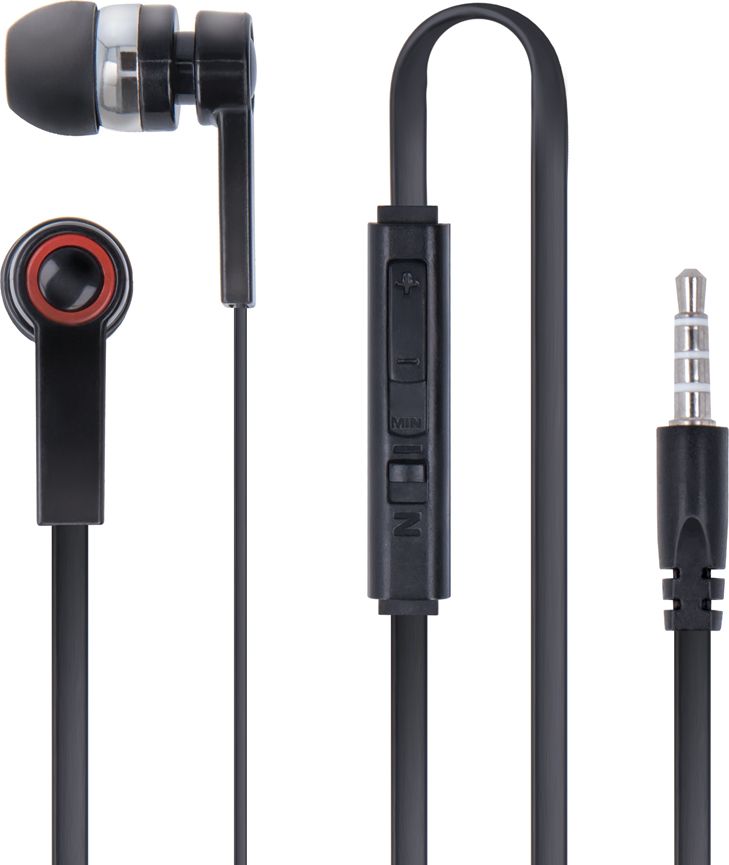 Kufje Forever me kabllo, me mikrofon, 3.5mm, të zeza