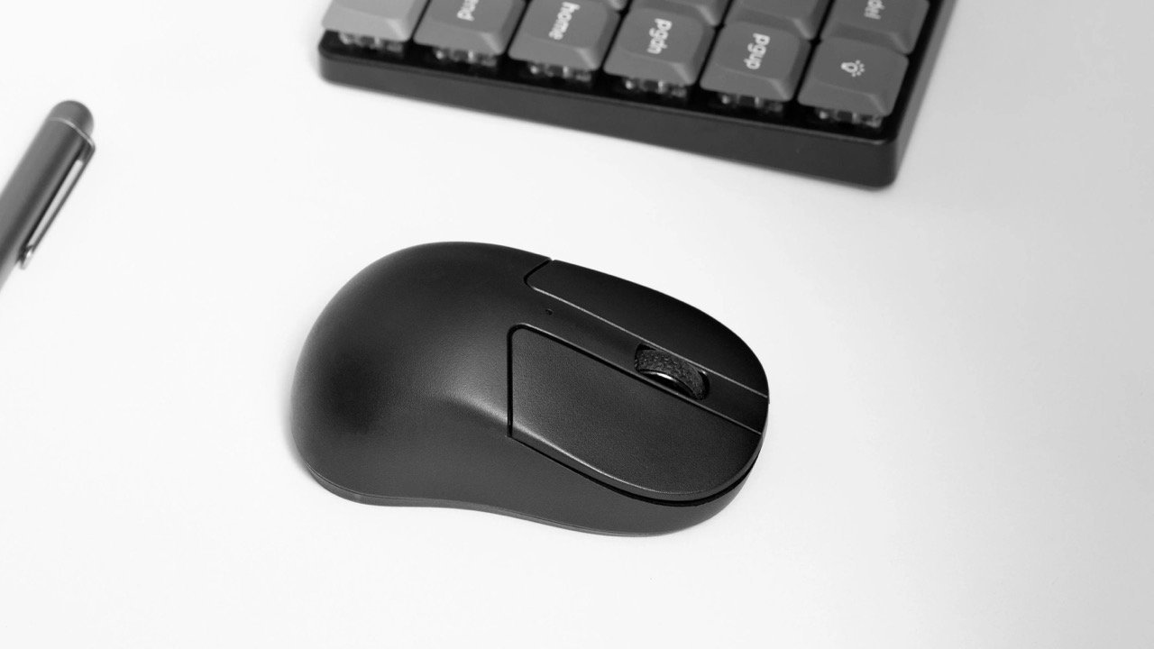 Безжичен глушец Keychron M4, оптички, мини, Bluetooth 2.4 GHz, 4000 Hz, црн
