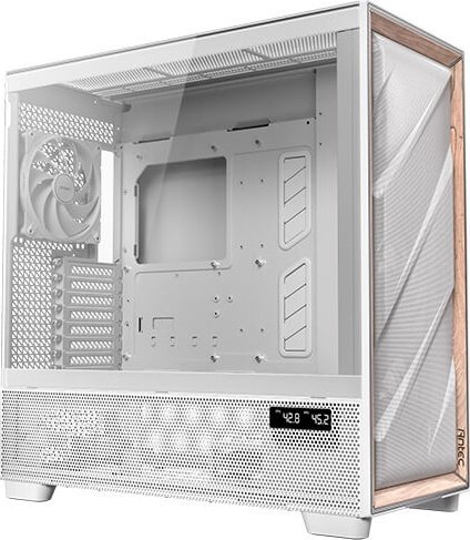 Kornizë kompjuteri Antec FLUX PRO, Full Tower, ATX, e bardhë dru