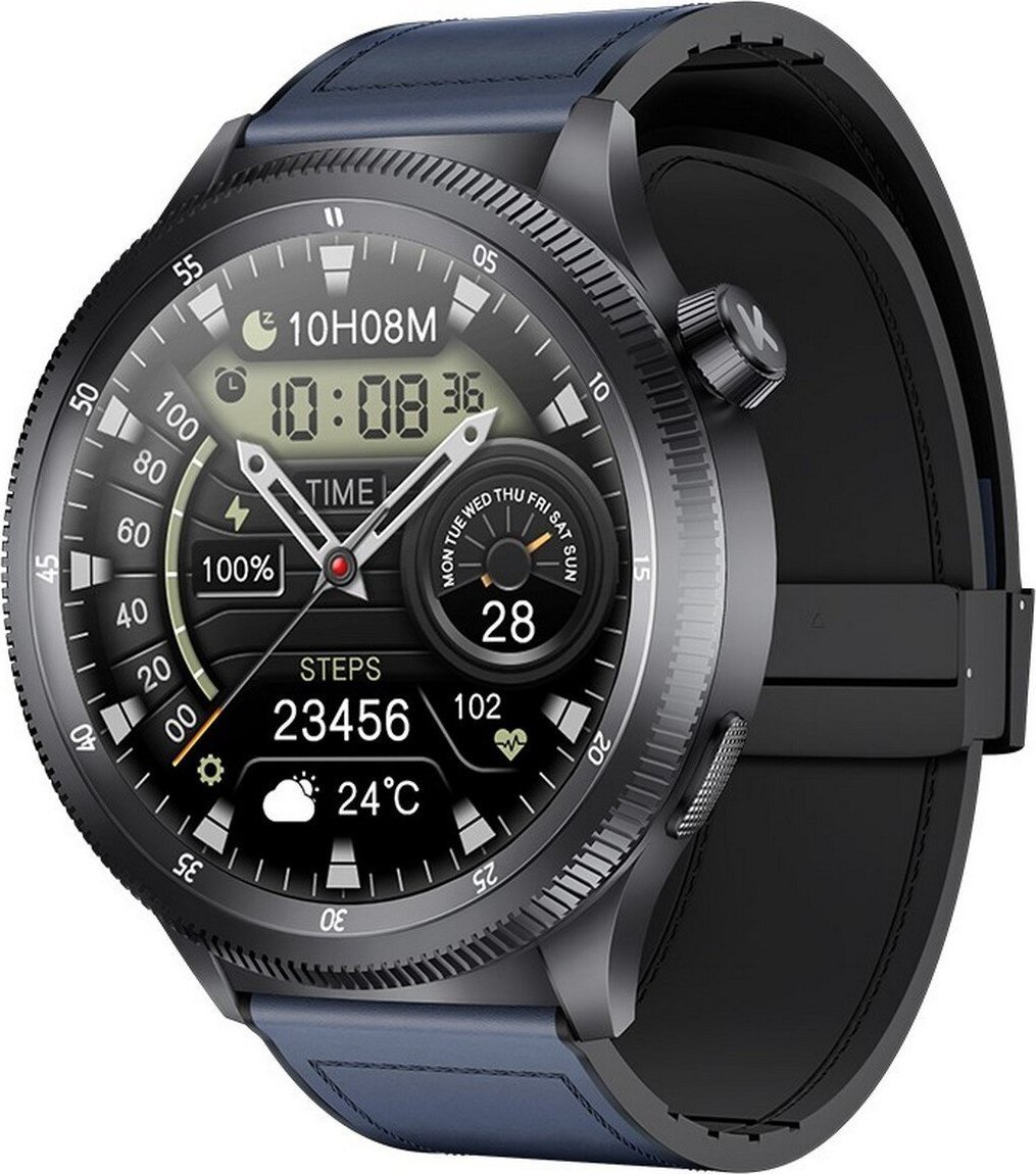 Ora inteligjente KUMI Gear GT3, ekran 1.43" AMOLED, IP68, gri