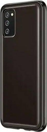 Këllëf telefoni Samsung Galaxy A03s EF-QA038TB, TPU, transparent, i zi