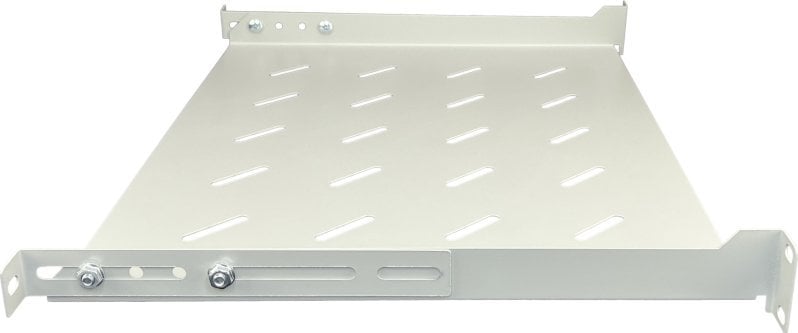 Rafte kabineti PKA 19", 1U, thellësi 350mm, gri