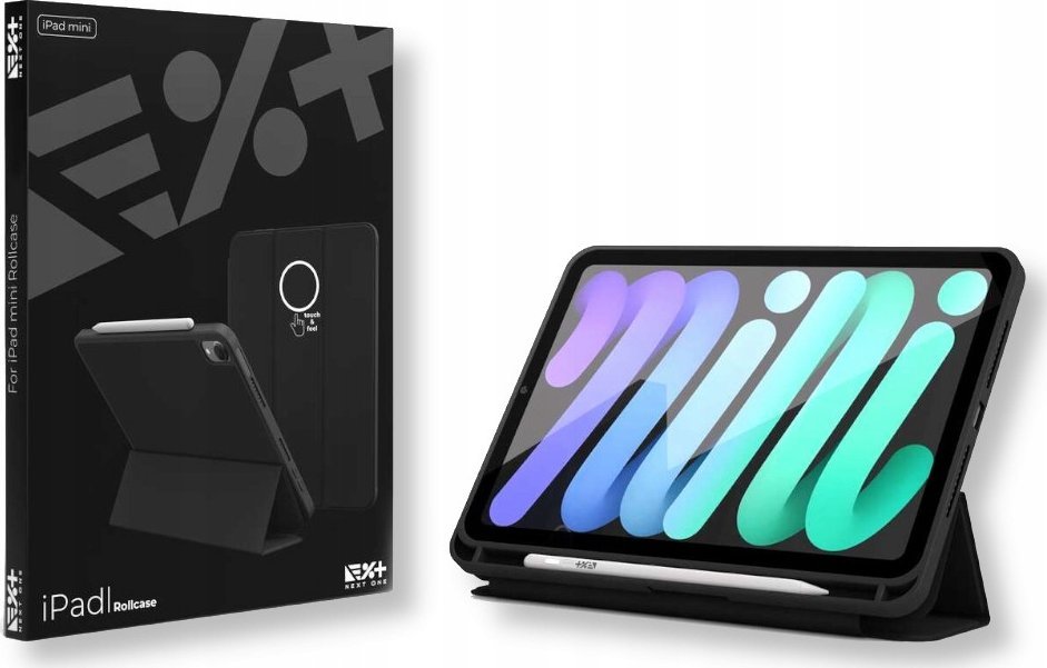 Mbulesë mbrojtëse NEXT ONE Rollercase, për iPad mini 7th Gen, e zezë