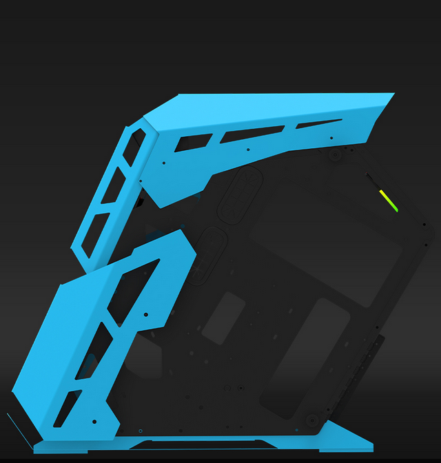 Kasa gaming AQIRYS Procyon, mid tower ATX, ARGB, blu