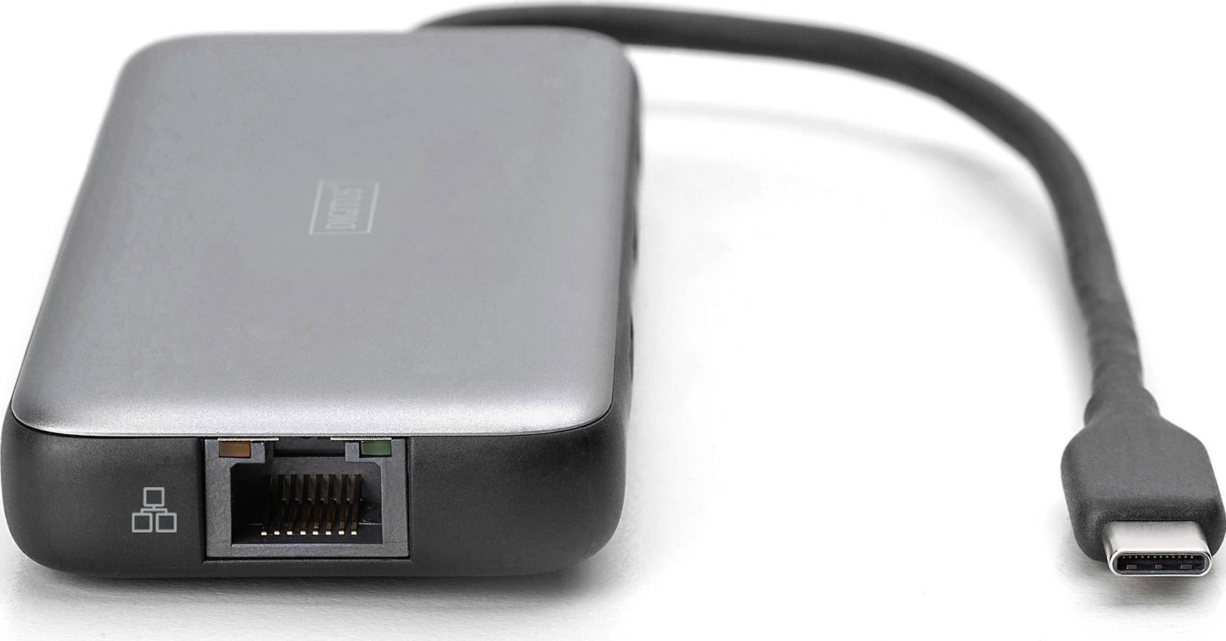 Doking станица Digitus USB-C, 7 порти, HDMI, сива