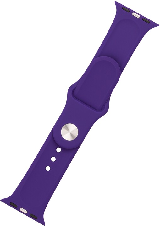 Rrip silikoni FIXED për Apple Watch 38/40 / 41mm, 2 gjatësi, vjollcë