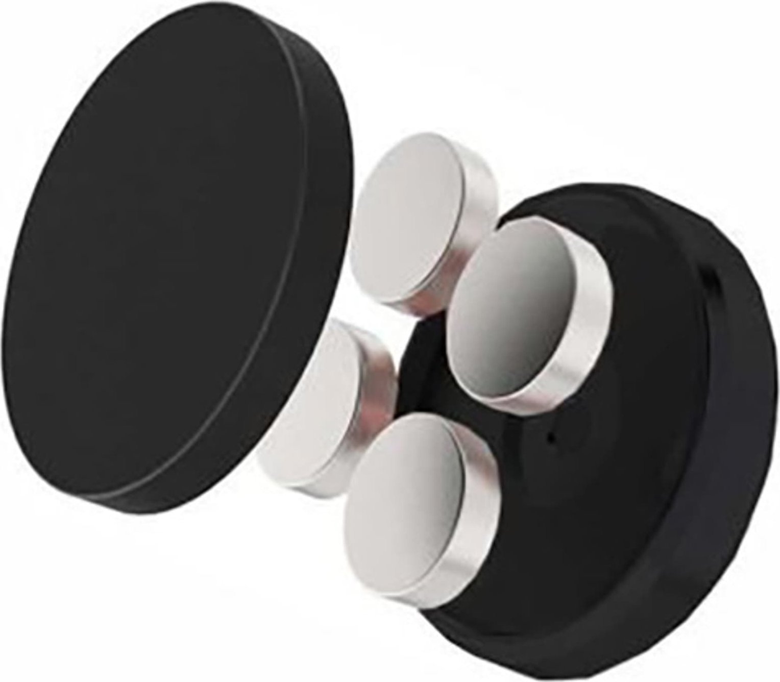 Mbajtëse magnetike për veturë Swissten S-Grip Dashboard M10, metal, me ngjitës, e zezë